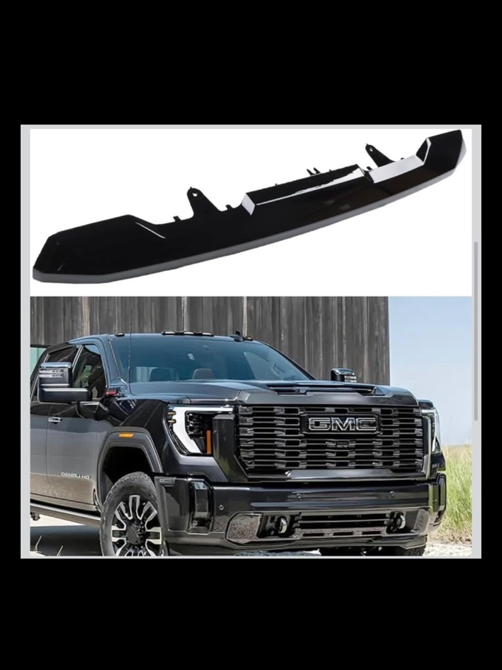 2020-23 GMC Sierra 2500HD 3500HD Front Upper Hood Bulge Molding Trim